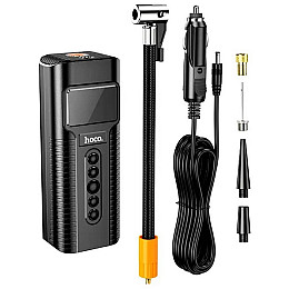 Компресор для автомобіля портативний HOCO Roys smart PH55 Black N