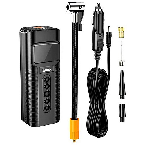 Компресор для автомобіля портативний HOCO Roys smart PH55 Black N