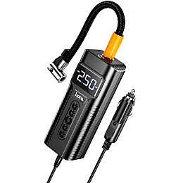 Компресор для автомобіля портативний HOCO Roys smart PH55 Black N