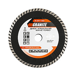 Диск алмазний Granite TURBO WAVE 180х2,6 мм (9-04-180)