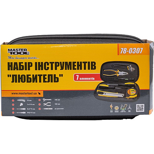 Набор инструмента MASTERTOOL Любитель 7 элементов (78-0307)