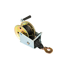 Лебідка барабанна MASTERTOOL 454 кг ремінь 8 м (86-8245)