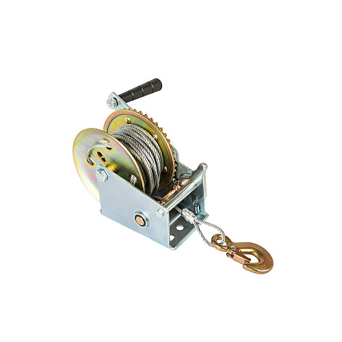 Лебедка барабанная MASTERTOOL 454 кг трос 10 м (86-8145)