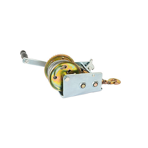 Лебедка барабанная MASTERTOOL 907 кг трос 10 м (86-8190)