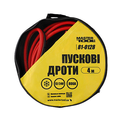 Провода пусковые MASTERTOOL 800 А 4 м (81-0128)