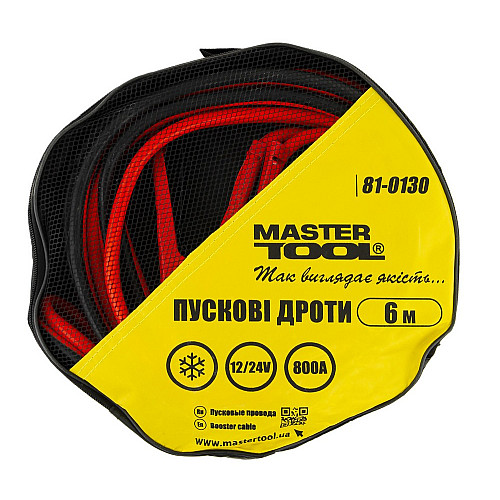 Провода пусковые MASTERTOOL 800 А 6 м (81-0130)
