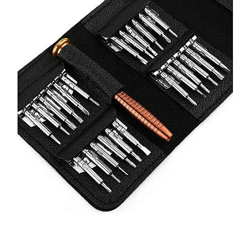 Набір майстра - викрутка з прецизійними насадками в чохлі Portable Tool 25pcs - 6025