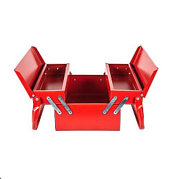 Ящик для інструментів металевий MASTERTOOL 330 мм 2 яруси 3 відділення (79-3303)