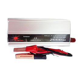 Автомобильный инвертор Himastar Solar Power Inverter 003 c 12V на 220V 2000W модифицированная синусоида Silver (11036-hbr)