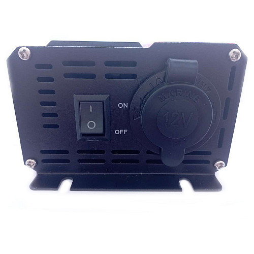 Автомобильный инвертор Solar Power Inverter 011 c 12V на 220V 1500W модифицированная синусоида Red (11034-hbr)