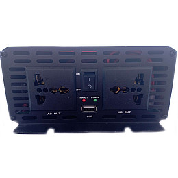 Автомобильный инвертор Power Inverter 002 c 12V на 220V 3000W модифицированная синусоида Red (11038-hbr)