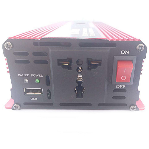 Инвертор напряжения Solar Smart King Power Inverter 008 c 12V на 220V 2000W модифицированная синусоида Red (11035-hbr)