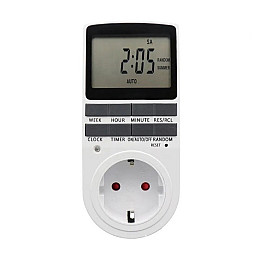 Розетка с таймером включения и выключения Timer Socket KWE-TM02-EU 8747 CNV