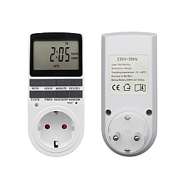 Розетка з таймером увімкнення та вимкнення Timer Socket KWE-TM02-EU 8747 CNV
