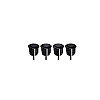 Парковочный радар TORSSEN EMCP400 black 18mm