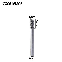 Бор фреза по металу 6 мм з карбіду вольфраму хвостовик 6 мм S-Body Technology (С0616М06Х-45)