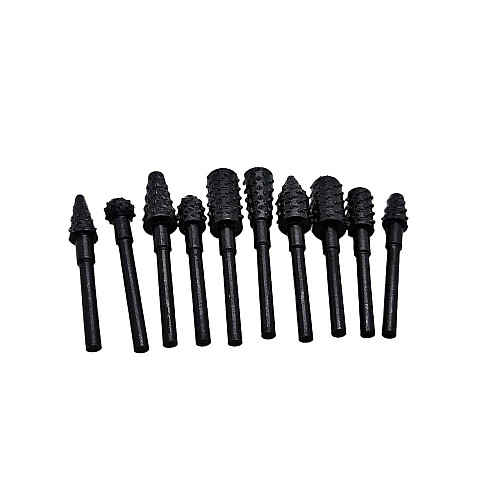 Шарошки по дереву 10 шт для гравера бормашинки Dremel