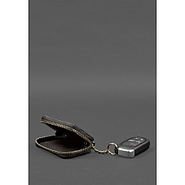 Кожаный чехол для автомобильного ключа темно-коричневый краст BlankNote