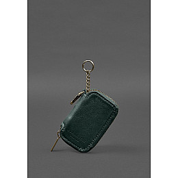 Кожаный чехол для автомобильного ключа зеленый краст BlankNote