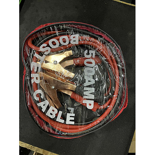 Стартовые провода клещи для аккумулятора морозостойкие в чехле Booster Cable 500AMP 2,5 м