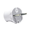 Вилка TECCO TA 2003 штепсельна без заземлення 6 А, 250 V~ Біла