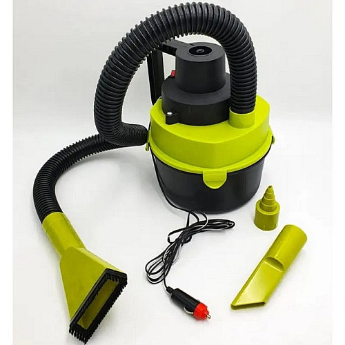 Пылесос автомобильный для сухой и влажной уборки CNV Dry Vacuum 8917 Black/Green N