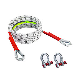 Трос буксировочный Lesko CYQC-00110т 3м Скоба-Скоба Нейлон