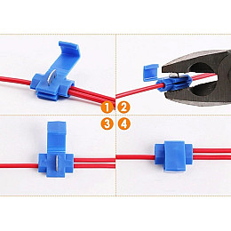 Набор клемм с врезным контактом для быстрого монтажа Соединитель электрический 40 шт (46072323) Linco