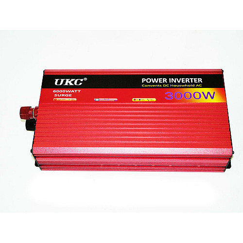 Преобразователь автомобильный напряжения инвертор UKC AC/DC AR 3000W 12V (1756374643)