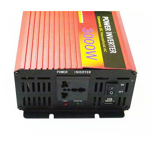 Преобразователь автомобильный напряжения инвертор UKC AC/DC AR 3000W 12V (1756374643)