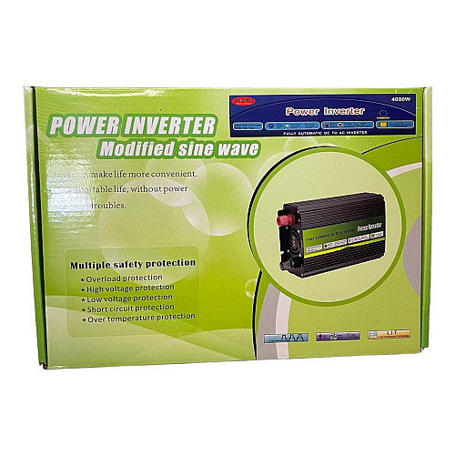 Інвертор перетворювач напруги автомобільний WimpeX 4000 W 12/220V POWER INVERTER (1756375593)