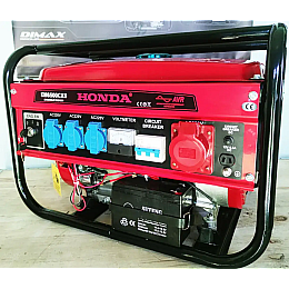 Генератор электричества бензиновый Honda EM6500CXS (3.3кВт) электростартер на 4 розетки (1900546933)