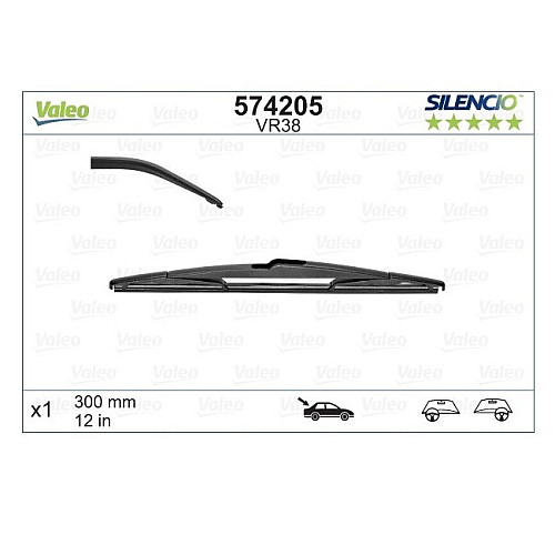 Щітка склоочисника задня Valeo Silencio Rear 300 мм (12") 574205