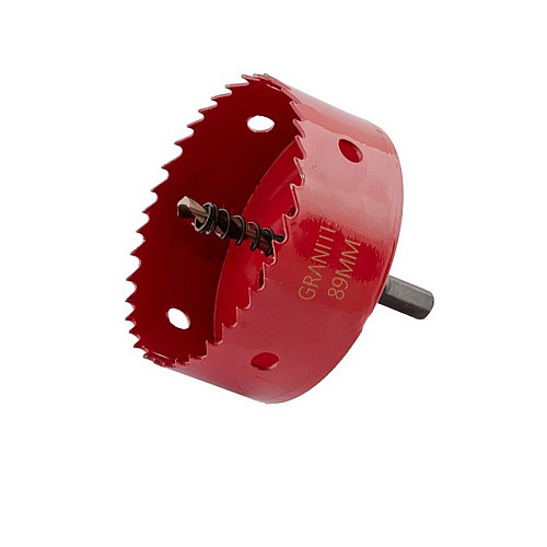 Свердло корончате біметалеве GRANITE HSS M42 89 мм Red (6-09-089)