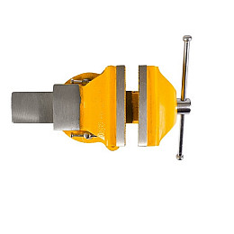 Тиски слесарні настільні поворотні MASTERTOOL 100 мм Yellow (07-0210)