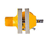 Тиски слесарні поворотні MASTERTOOL 60 мм Yellow (07-0202)