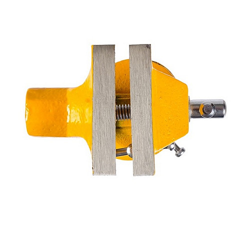 Тиски слесарні поворотні MASTERTOOL 60 мм Yellow (07-0202)