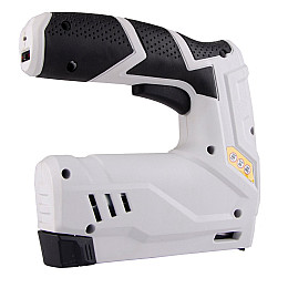 Степлер аккумуляторний MASTERTOOL скоба R53 6-14 мм 1300 mAh/3.6 В Чорний та Білий (41-0800)