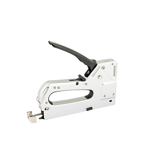 Степлер рессорный MASTERTOOL 3-В-1 скоба R53 4-14мм/R13 6-14 мм/шпилька 14мм Grey (41-0909)