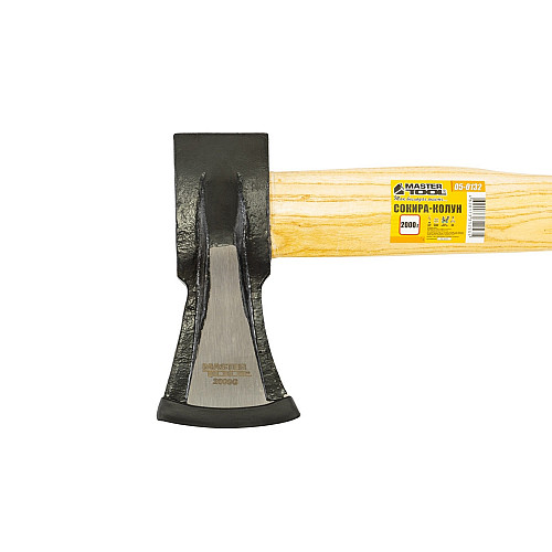 Топор-колун MASTERTOOL 2000 г HRC 50 900 мм Жовтий та Чорний (05-0132)