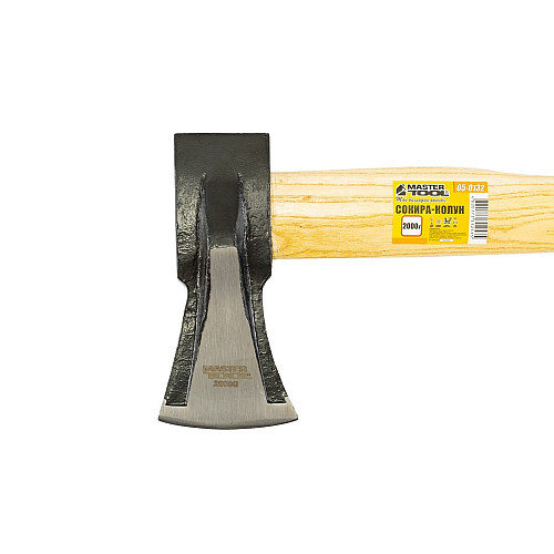 Топор-колун MASTERTOOL 2000 г HRC 50 900 мм Жовтий та Чорний (05-0132)