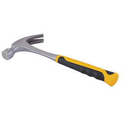 Молоток столярный цельнометаллический MASTERTOOL 600 г HRC 55 Yellow and Black (02-0703)