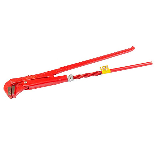 Ключ трубный кованый MASTERTOOL 90° 2.0" Red (76-0753)