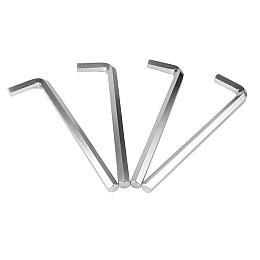Ключ шестигранный MASTERTOOL CrV 16,0 мм 75/246 мм 4 шт Grey (75-0016)