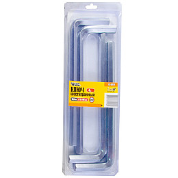 Ключ шестигранный MASTERTOOL CrV 16,0 мм 75/246 мм 4 шт Grey (75-0016)