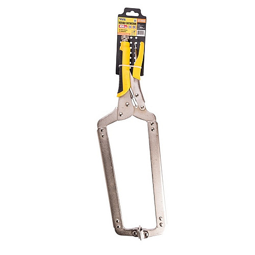 Клещи зажимные MASTERTOOL C-type 450 мм Yellow (07-0909)