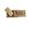 Флешка SUNROZ Wooden USB Flash Drive деревяный флеш накопитель с гравировкой Наша свадьба 16 Gb USB (SUN0823)