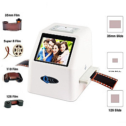 Слайд-сканер фотоплівки негативів слайдів QPIX DIGITAL FS610 Білий