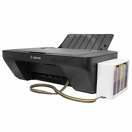 Струйный МФУ принтер сканер копир CANON PIXMA E414 + СНПЧ Black (1321-6809a)