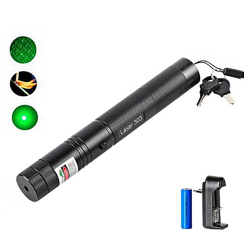 Мощная лазерная указка GreenLaser 303 1000 мВт Черный (R0457)